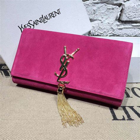 ysl suede clutch replica|ysl wallet dupes.